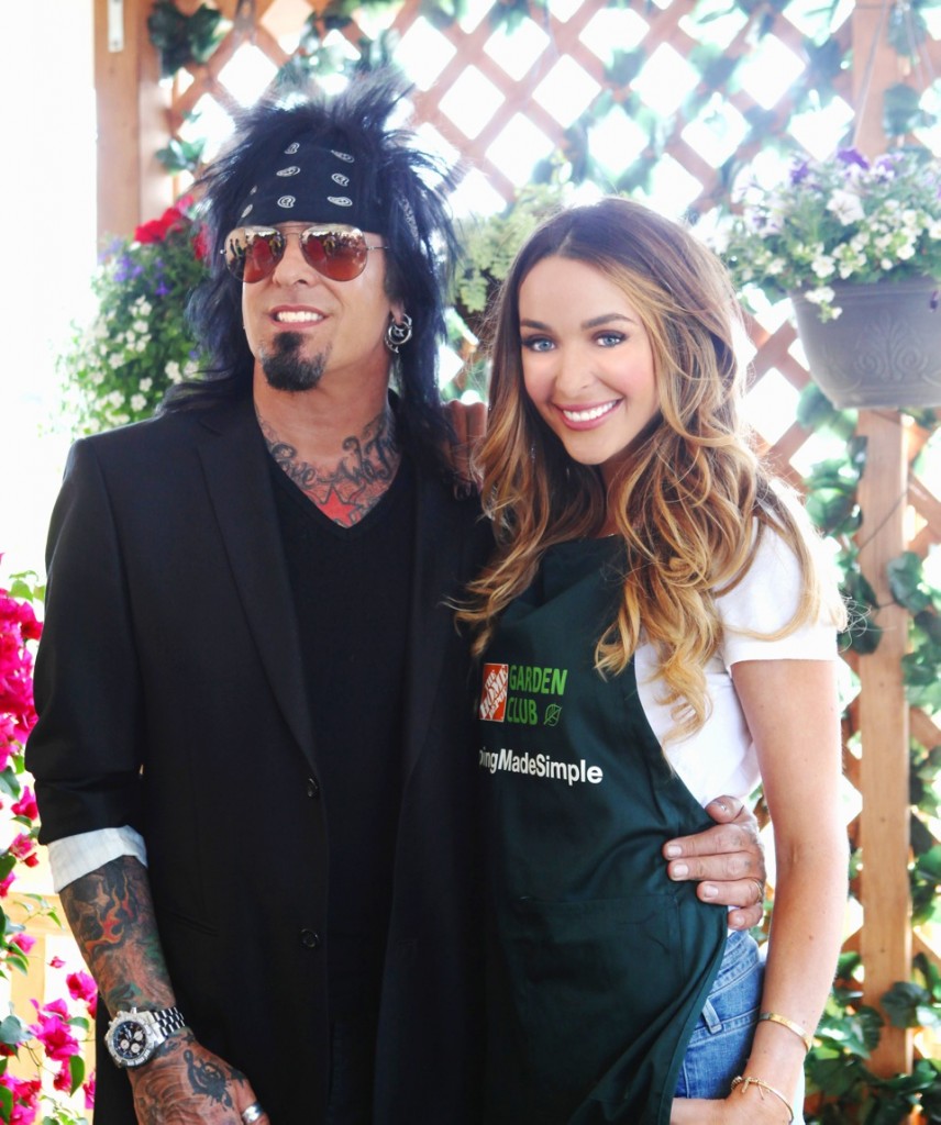 Rock star wife Courtney Bingham- Sixx, Home Depot Garden Party Host ...