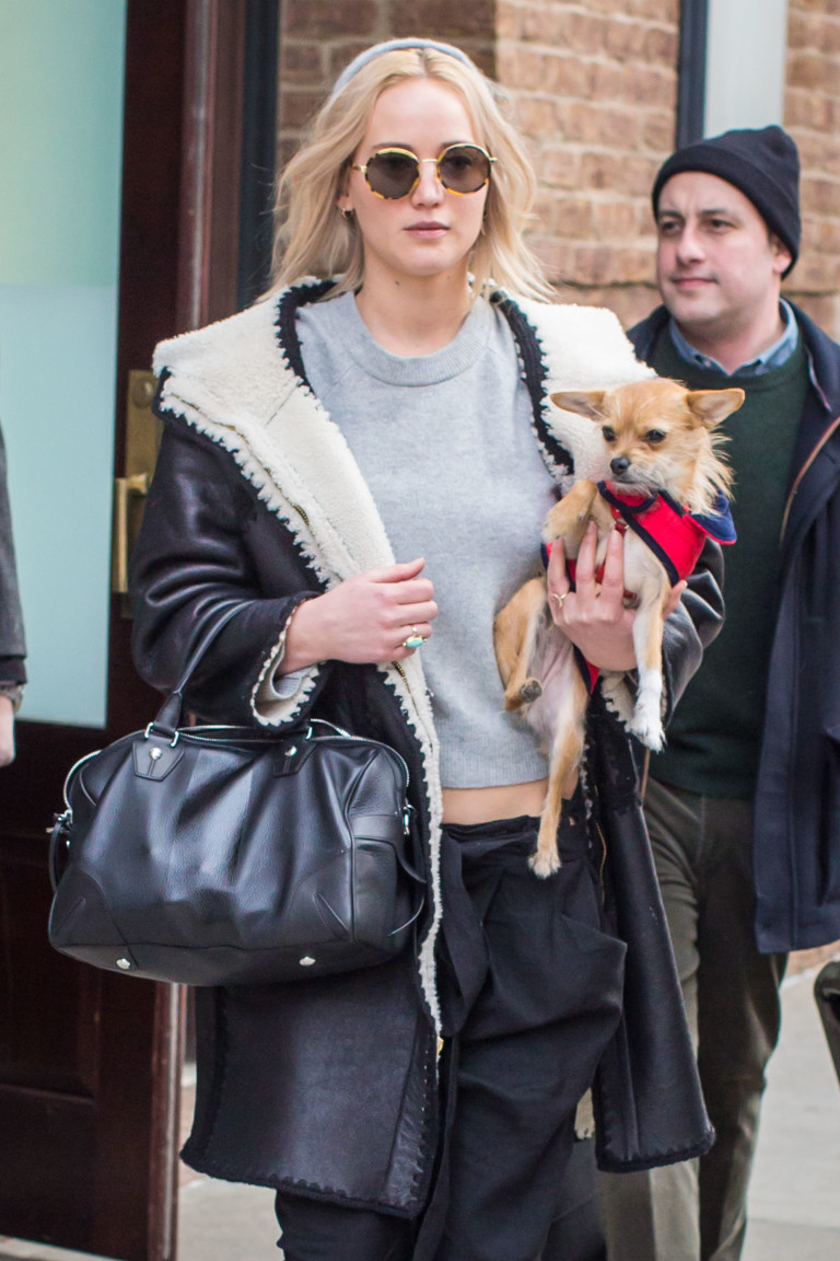 Jennifer Lawrence and her best friend Pippi | New York Gossip Gal | by Roz