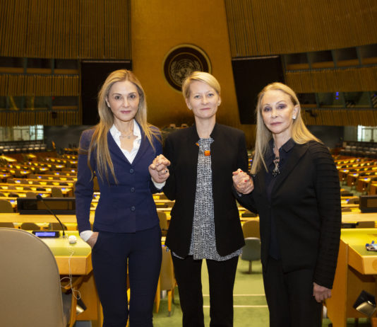 UNWFPA’s Treasurer Michal Grayevsky, UN Women’s Resource Mobilization and Advocacy Manager Vesna Jaric, UNWFPA’s President Barbara Winston,new york gossip gal