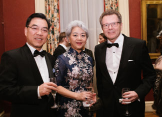 Ambassador Ping Huang, Chinese Consul General to New York, and his wife Mrs.Lilly Zhang, Austrian Ambassador to the United States Wolfgang Waldner,vienna philharmonic,new york gossip gal