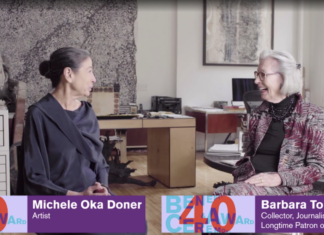 Barbara Tober and Michele Oka Doner in conversation,new york gossip gal