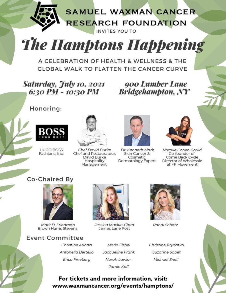 Samuel Waxman Cancer Research Foundations 17th Annual Hamptons Happening Saturday July 10 2087