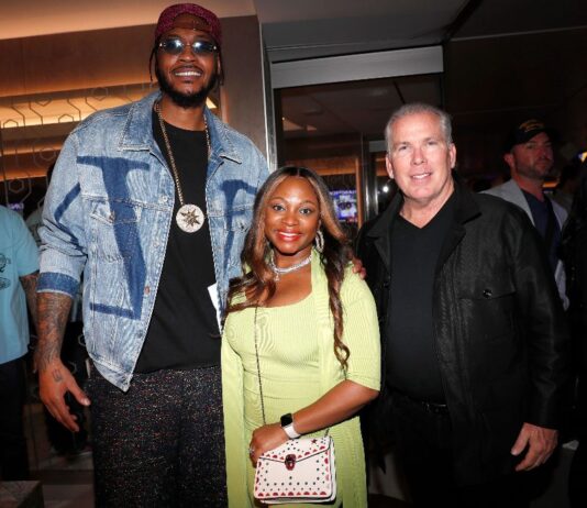 carmelo Anthony, Naturi Naughton, Thomas J. Henry,new york gossip gal